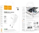 Мережевий зарядний пристрій Hoco C146A Charm single port PD20W charger (EU) White (6942007630245) - зображення 5