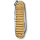 Складной нож Victorinox Classic SD Precious Alox для повседневного использования золотистый рифленый 5 функций - изображение 3