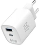 Сетевое зарядное устройство Make 45W GaN3 Type-C PD + USB QC4.0 White (MCW-4521GWH) - изображение 1