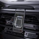 Автомобильный держатель для телефона Hoco CA74 Магнитный Universe air outlet magnetic Car holder Черный - изображение 2