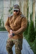 Чоловіча флісова кофта Military з капюшоном Койот XL - зображення 9