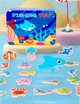 Деревянная игра "Магнитная рыбалка квадартная" - 31 элемент, две удочки - изображение 1