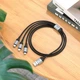Data - Кабель HOCO X102 Fresh 3-in-1 Lightning / USB Type-C / Micro-USB, Black - зображення 8