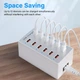 Зарядное устройство USB HW-A6 12 в 1 60W EU, White - изображение 4