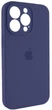 Чохол Silicone Premium case з захистом камери для iPhone 16 Pro Max Full Camera Protective dark blue 2282 - изображение 2