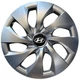 Автомобільні ковпаки на колеса HYUNDAI R16 №416 SJS сріблясті комплект 4шт TR0058615 - зображення 1
