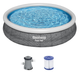 Басейн каркасний Bestway Fast Set 457 x 84 см 57313 Сірий (6941607310908) (955555910352812) - Уцінка - зображення 1