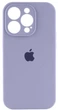 Чохол Silicone Premium case з захистом камери для iPhone 16 Pro Max Full Camera Protective lavender grey 3382 - зображення 1