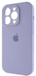 Чохол Silicone Premium case з захистом камери для iPhone 16 Pro Max Full Camera Protective lavender grey 3382 - зображення 3