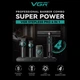 Професійний набір VGR Pro STEPLESS 4 в 1 машинка для стрижки тример шейвер фен барберський комплект з BLDC мотором LED дисплеєм насадками кейсом іонізацією та автономною роботою для салону і домашнього догляду - зображення 10