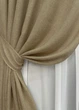 Комплект готовых штор VR-Textil Лен Мешковина № 673ш Капучино 150х275 см 2 шт (30-451) - изображение 5