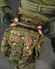 Тактическая сумка на бедро A90 военная сумка на ногу зеленая пиксель - изображение 3