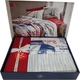 Комплект постельного белья Cotton Box "Alesta Bordo" ранфорс евро - изображение 2