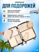 Набор дорожных органайзеров для перевозки и хранение вещей 7в1, Комплект удобных органайзеров для чемодана 7 предметов, пылевлагозащитный, Бежевый (3222283784) - изображение 3