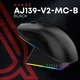 Миша бездротова Ajazz AJ139 V2 Black (AJ139-V2-MC-B) - зображення 6