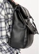 Женский рюкзак роллтоп с клапаном и карманом под ноутбук SAMBAG Черный (6060281346) - изображение 7
