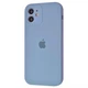 Чохол Silicone Premium case з захистом камери для iPhone 12 Full Camera Protective lavender grey 9620 - зображення 1