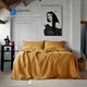 Комплект постельного белья SoundSleep Muse mustard Stonewash лен Евро King 230х220 см горчичный (93254434) - изображение 1