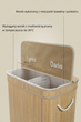Kosz na pranie bambusowy Nuxio Arvi 100L (5902973462104) - obraz 6