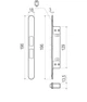 Врезной магнитный замок WC AGB Touch Lock, чёрный магнит (B01120.30.93) - изображение 3
