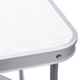 Складной стол для пикника компактный 75x55x65 см белый - изображение 6