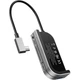 USB-хаб Baseus Bend Angle No.7 Multifunctional Type-C Hub Converter Dark Gray (CAHUB-WJ0G) [77940] - изображение 1