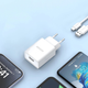 Мережевий зарядний пристрій Dudao A4EU USB-A 2.1A + кабель USB-A - USB-C White (6976625331970) - зображення 8