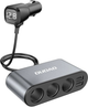 Ładowarka samochodowa Dudao R1PRO 2x USB / 3x rozdzielacz gniazda zapalniczki Gray (6973687240547) - obraz 1