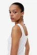 Боді-майка жіноча H&M 1196220002c30 S Біла (1000000052080) - зображення 3