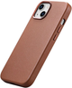 Панель iCarer Real Cowhide Premium Leather Magsafe для Apple iPhone 14 Brown (WMI14220705-BN) - зображення 5