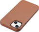Панель iCarer Real Cowhide Premium Leather Magsafe для Apple iPhone 14 Brown (WMI14220705-BN) - зображення 6
