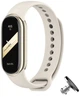 Силиконовый ремешок Original Design MiJobs для фитнес браслета Xiaomi Mi Band 8/9/10 Milk с металлическим креплением + металлическая кнопка (mrk6564) - изображение 1