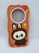 Детский резиновый чехол Лабубу для Xiaomi Redmi 14C / Poco C75 Персиковый - изображение 1