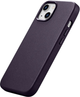 Панель iCarer Real Cowhide Premium Leather Magsafe для Apple iPhone 14 Dark Purple (WMI14220705-DP) - зображення 5