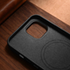 Панель iCarer Real Cowhide Premium Leather Magsafe для Apple iPhone 14 Black (WMI14220705-BK) - зображення 17