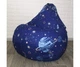 Крісло-груша бавовна "Космос" KatyPuf L 100x75 - зображення 1