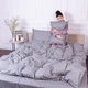 Простынь MirSon Satin Stripe 30-0010 Light Gray 220 х 240 см (2200005251348) - изображение 9