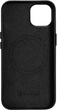 Панель iCarer Real Cowhide Premium Leather Magsafe для Apple iPhone 14 Plus Black (WMI14220707-BK) - зображення 3