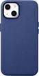 Панель iCarer Real Cowhide Premium Leather Magsafe для Apple iPhone 14 Plus Blue (WMI14220707-BN) - зображення 1
