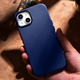 Панель iCarer Real Cowhide Premium Leather Magsafe для Apple iPhone 14 Plus Blue (WMI14220707-BN) - зображення 16