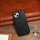 Чохол-книжка iCarer Curved Edge Oil Wax Real Leather Folio Case для Apple iPhone 14 Plus Black (AKI14220707-BK) - зображення 17