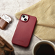 Чохол-книжка iCarer Curved Edge Oil Wax Real Leather Folio Case для Apple iPhone 14 Plus Red (AKI14220707-RD) - зображення 18