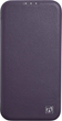 Чохол-книжка iCarer Curved Edge Real Cowhide Premium Leather Folio Case для Apple iPhone 14 Plus Dark Purple (WMI14220715-BN) - зображення 2