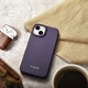 Чохол-книжка iCarer Curved Edge Real Cowhide Premium Leather Folio Case для Apple iPhone 14 Plus Dark Purple (WMI14220715-BN) - зображення 19