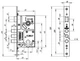 Корпус врезного замка c защёлкой FUARO MDV10/C-60.85.3R14 - изображение 2