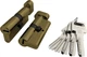 Циліндровий механізм FUARO (R602/60) R6002Knob60(25+10+25) AB бронза 5Key із вертушкою - зображення 4