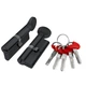 Цилиндровый механизм FUARO D-PRO5002Knob60(25+10+25) BL черный 5Key - изображение 1