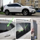 Накладки на стойки дверей Nissan X-Trail T32/Rogue 8 шт. Черный глянец - изображение 6