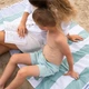 Полотенце пештемаль хлопковое Lovely Svi для пляжа, хамама, SPA XХL 100x180 см Зеленые полоски (6901060320258) - изображение 5