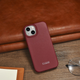 Чохол-книжка iCarer Curved Edge Real Cowhide Premium Leather Folio Case для Apple iPhone 14 Plus Red (WMI14220715-RD) - зображення 18
